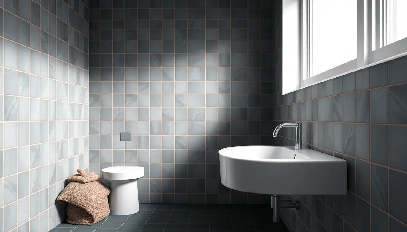 rengøring af fuger badeværelse - Illustration