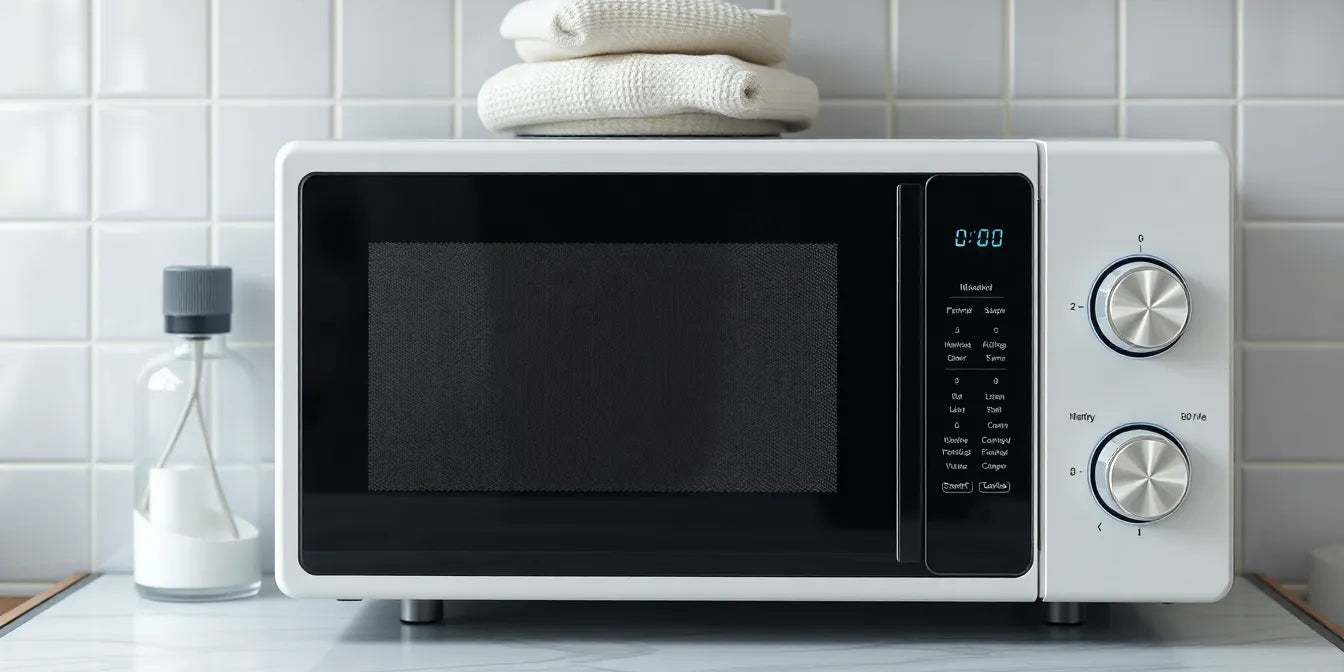 rengøring af mikroovn - Illustration