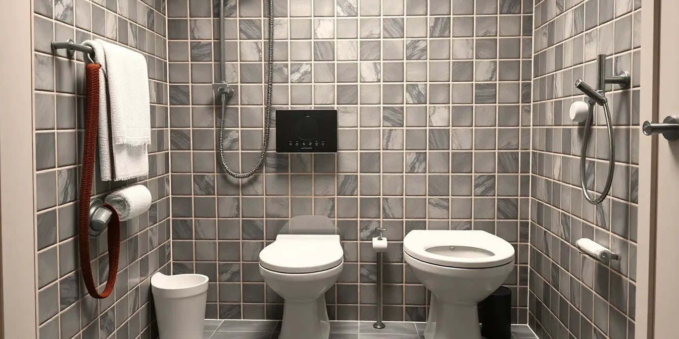 effektiv rengøring af toilet - Illustration