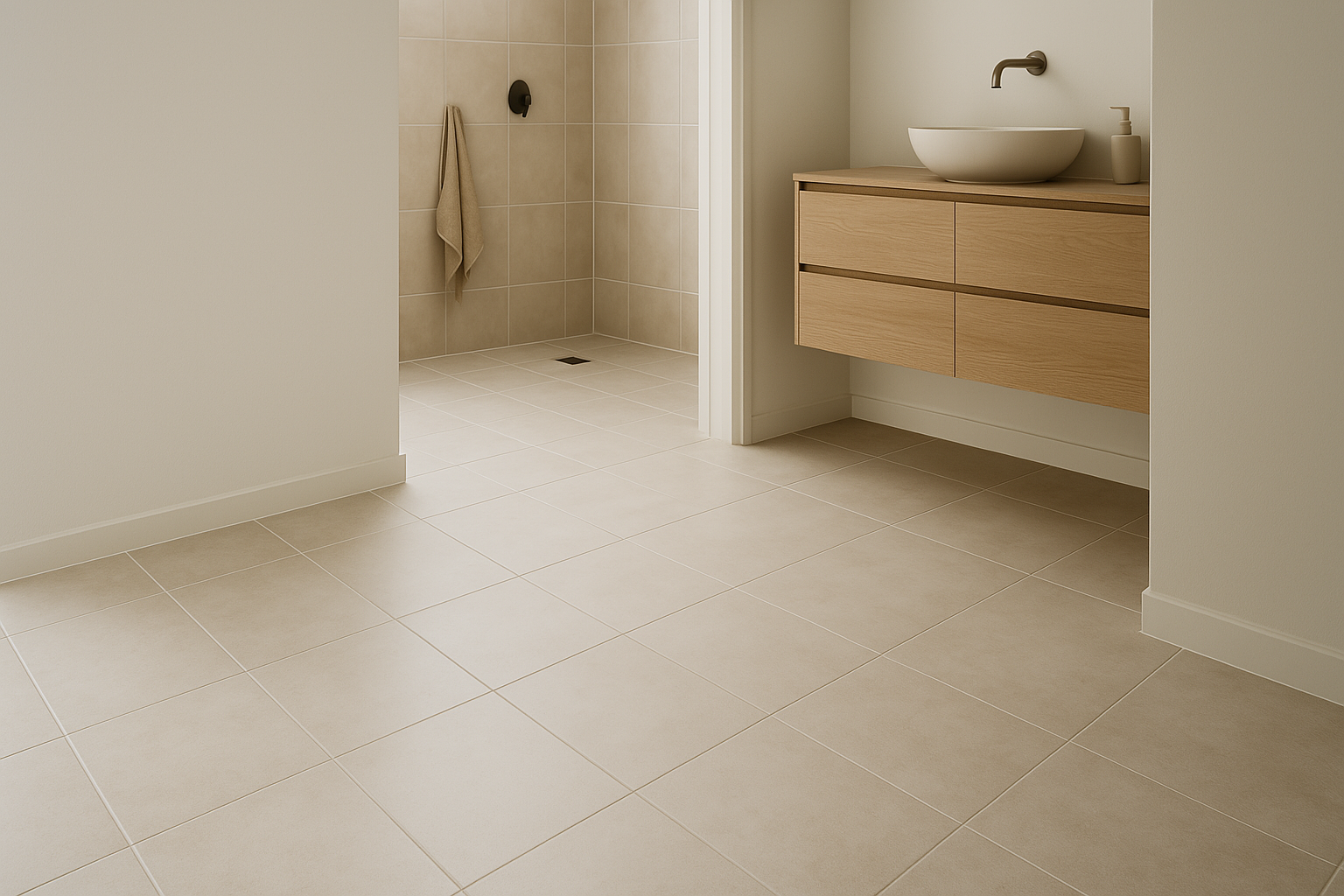 Rengøring af indendørs fliser: Badeværelse, køkken og entré