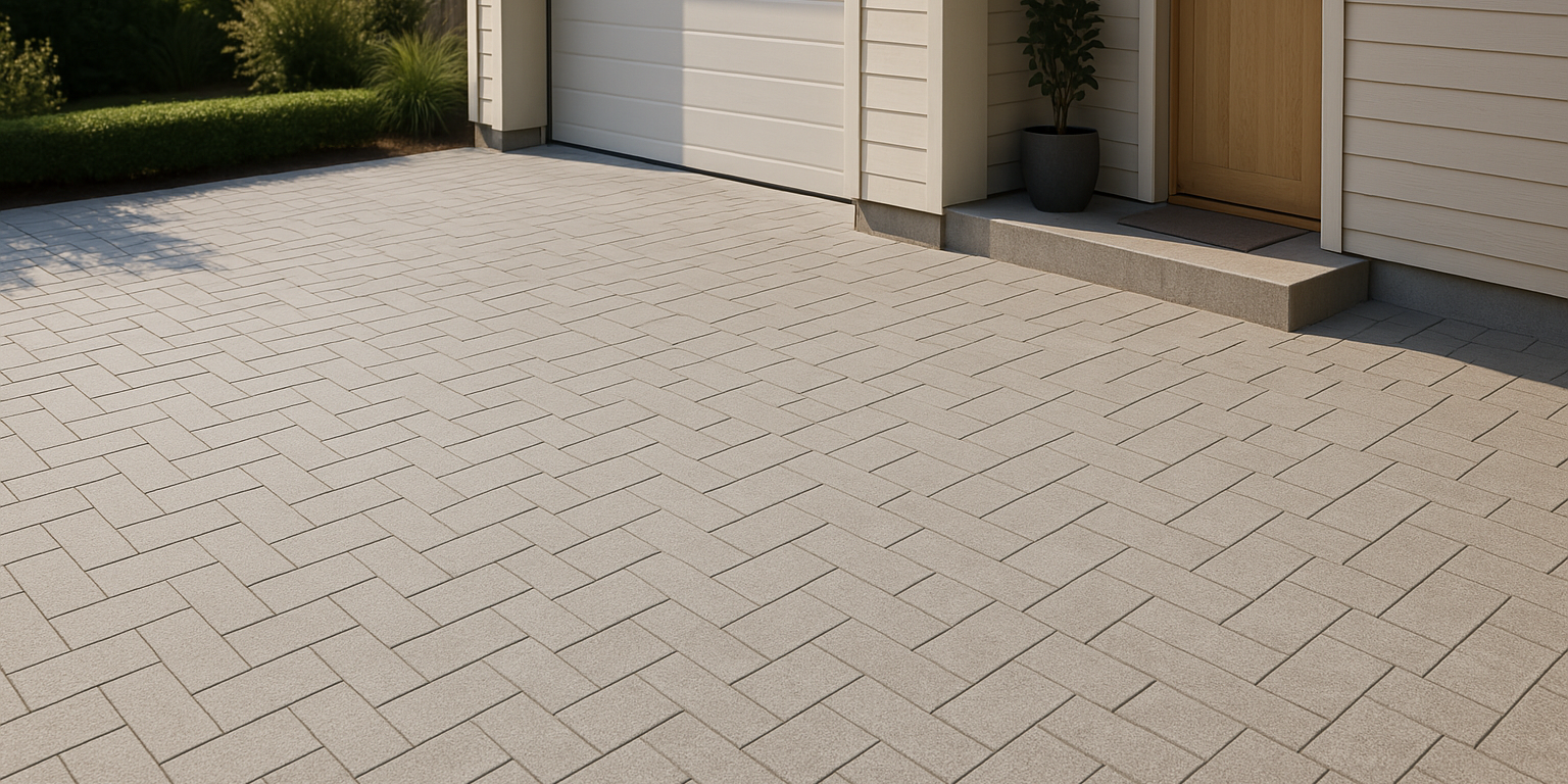 Rengøring af udendørs fliser: Terrassen, haven og indkørslen