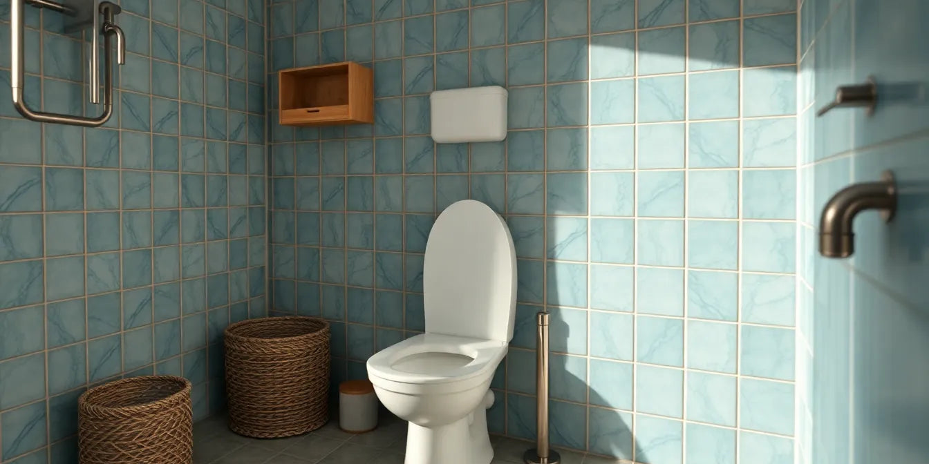 rengøring af toilet - Illustration