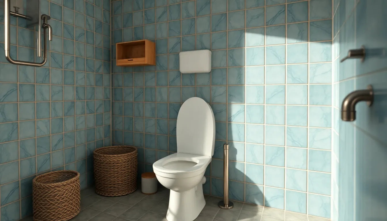 rengøring af toilet - Illustration