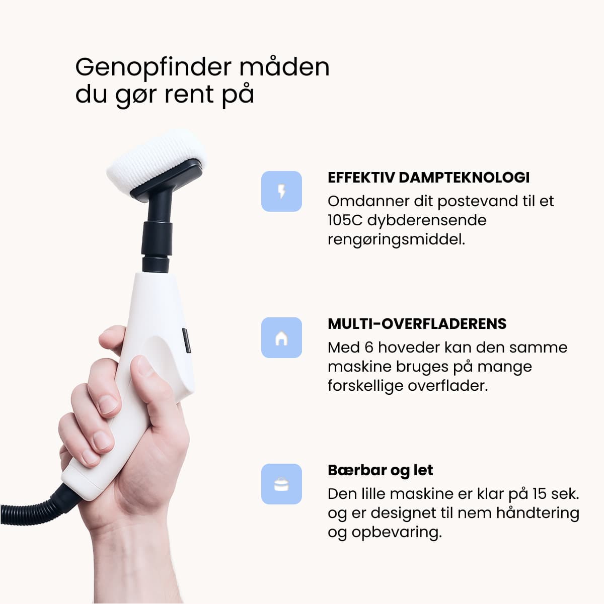CleanMaster Pro™ - alt i en damprenser